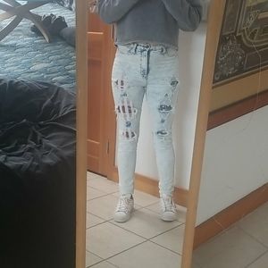 Distressed Flag Jeans! NWT!